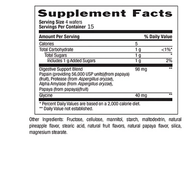 PAPAYA DIGESTIVE SUPPORT - ON THE GO, PINEAPPLE PAPAYA FLAVOR